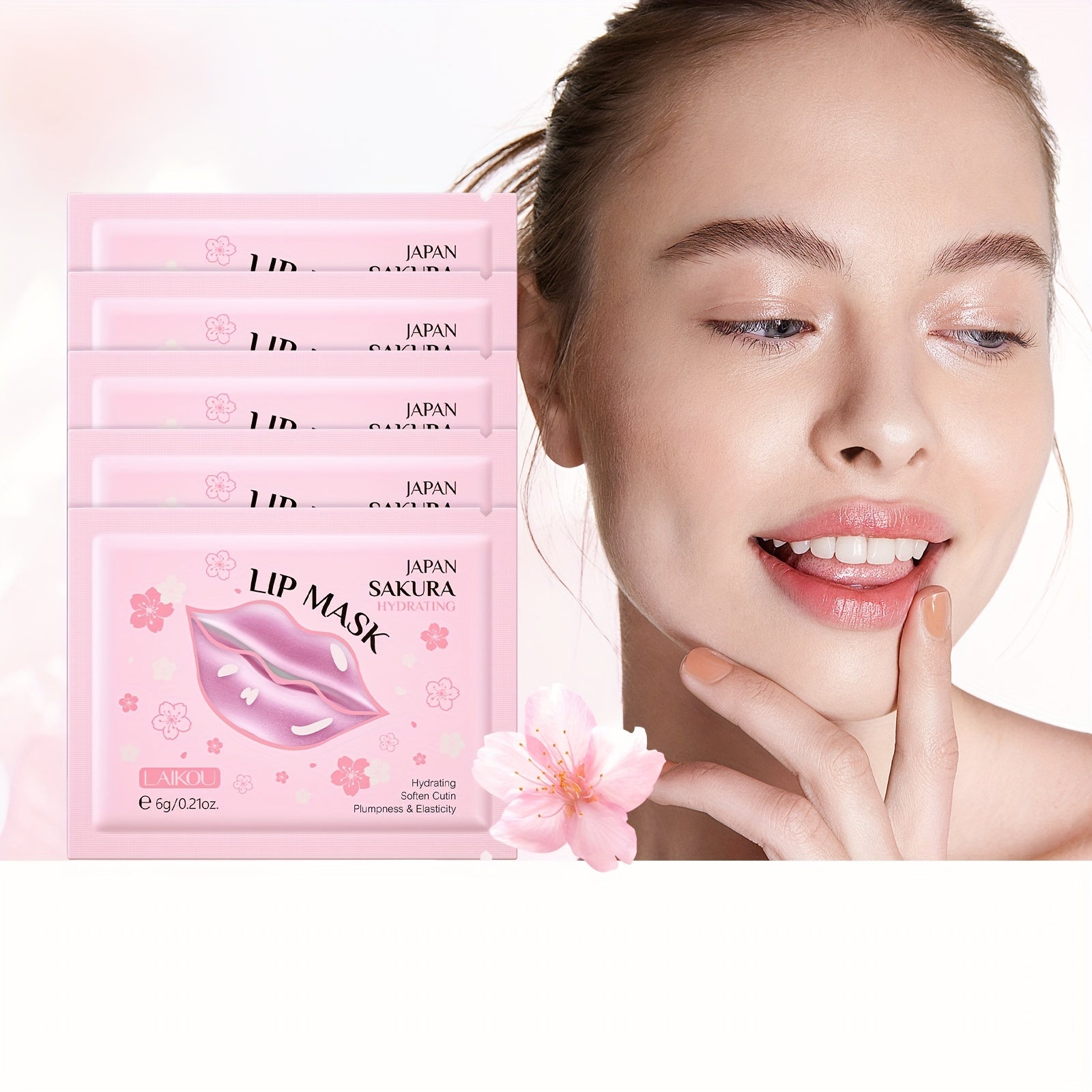 LAIKOU Japanese Sakura Skin Care Set - Unisex Adult 20-Piece Travel Kit with Sleeping Mask