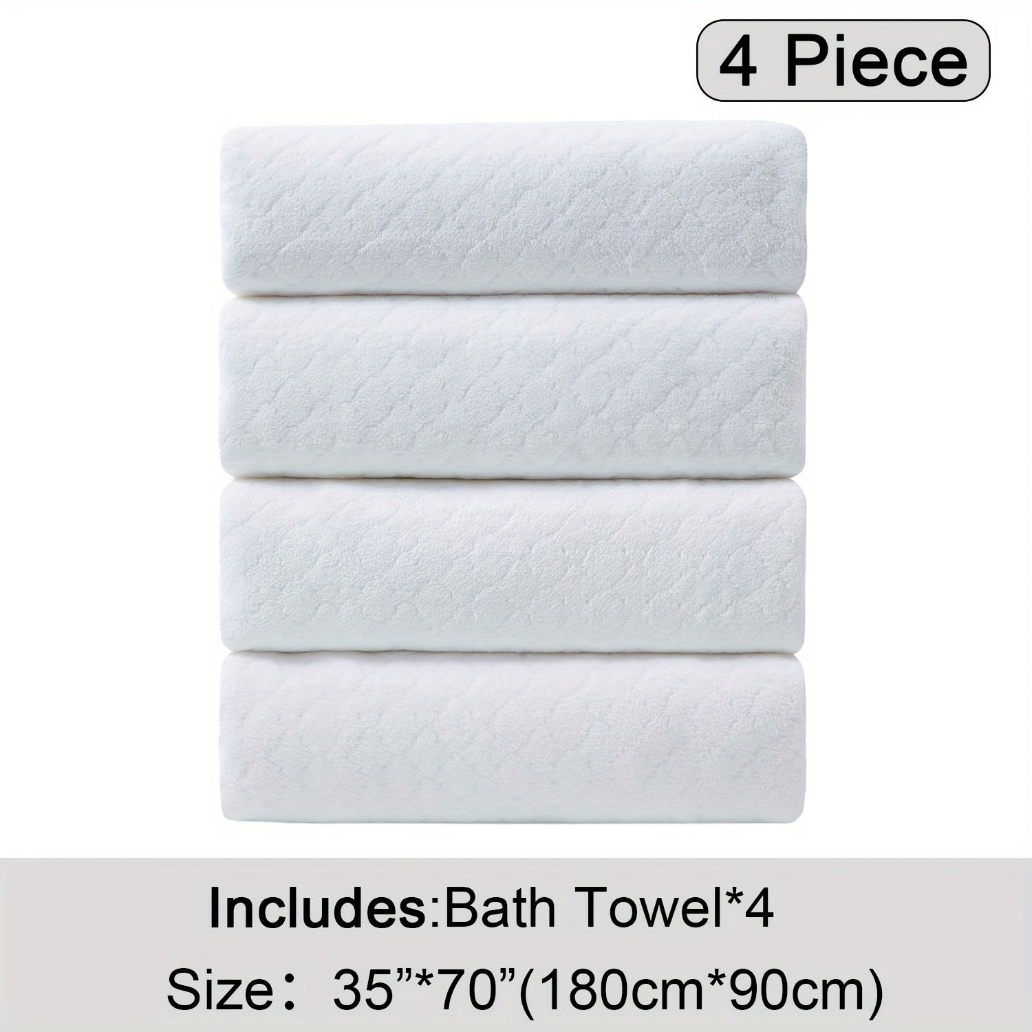 Extra Large Bath Towel Microfiber Set