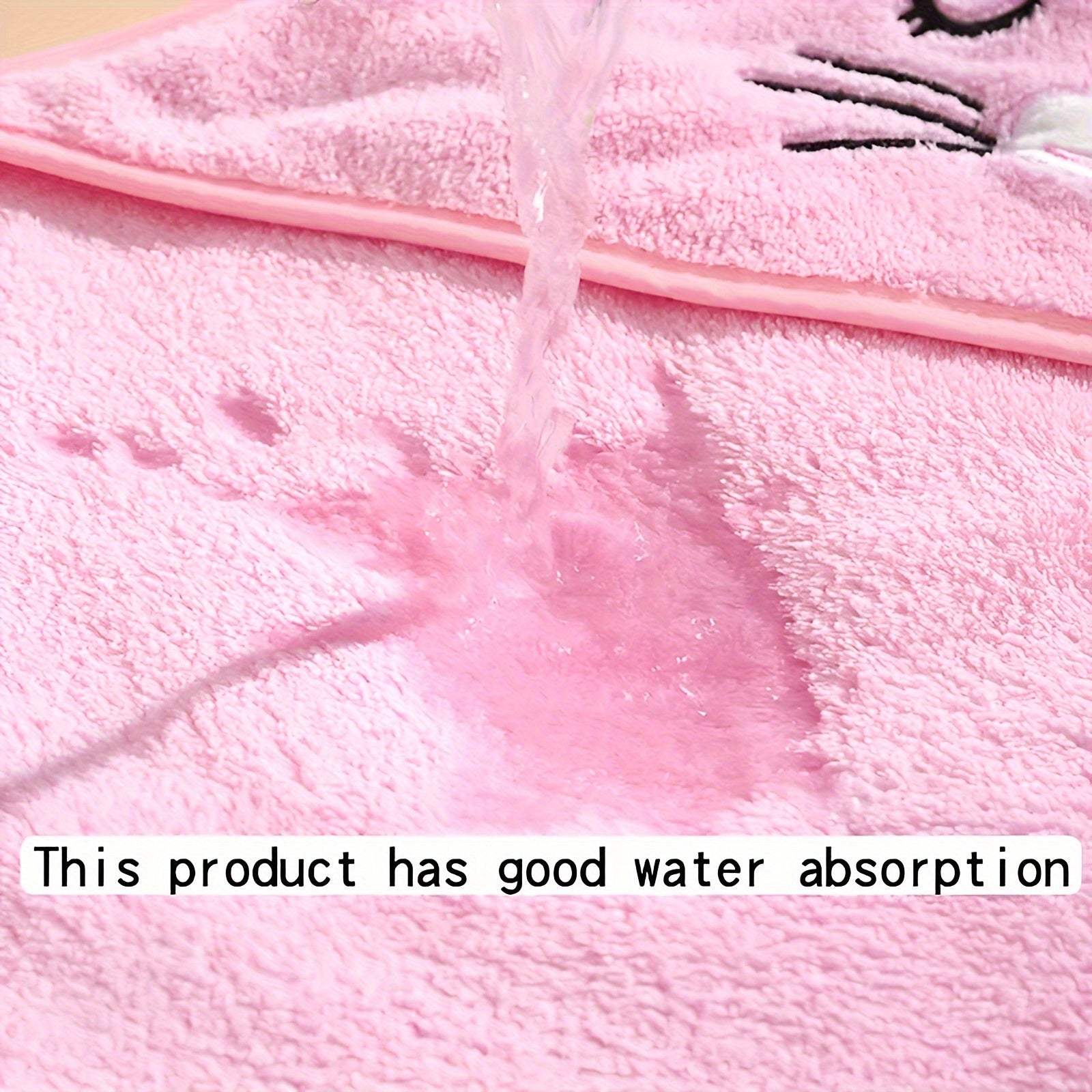 2pcs Ultra-Soft Microfiber Hooded Bath Towels for Kids - Cute Cartoon Animal Design, Perfect for All Seasons, Ideal Gift for Christmas, Halloween & Children's Day