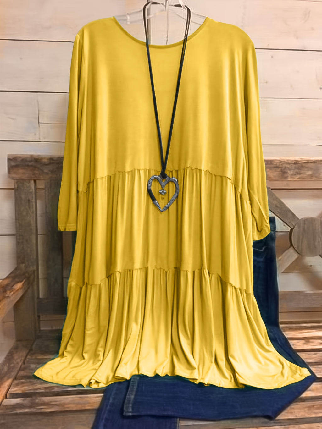 Plus Size Women's Chic Smock Dress
