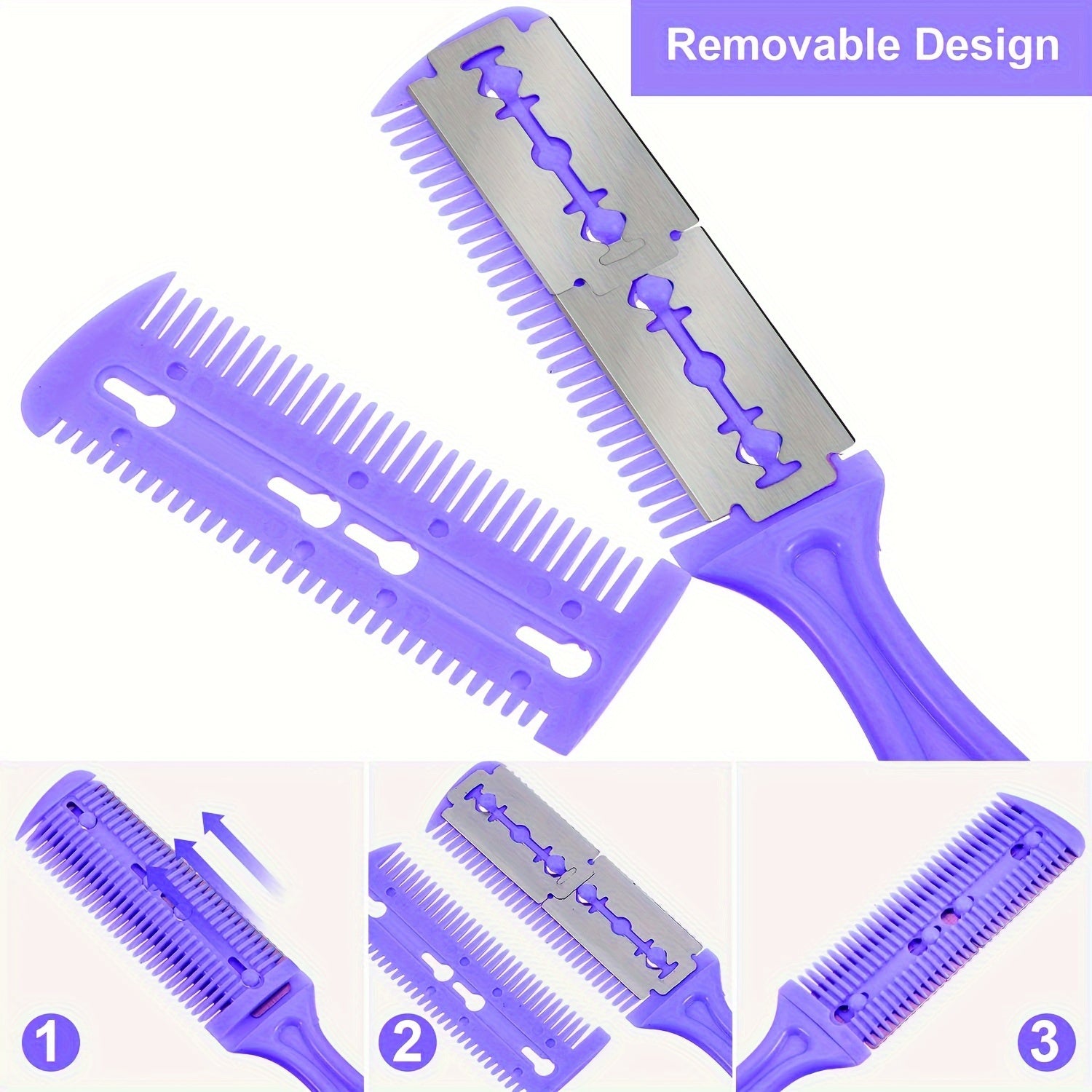 1pc Trimmer Razor Comb Hair Cutter Comb Dual Side