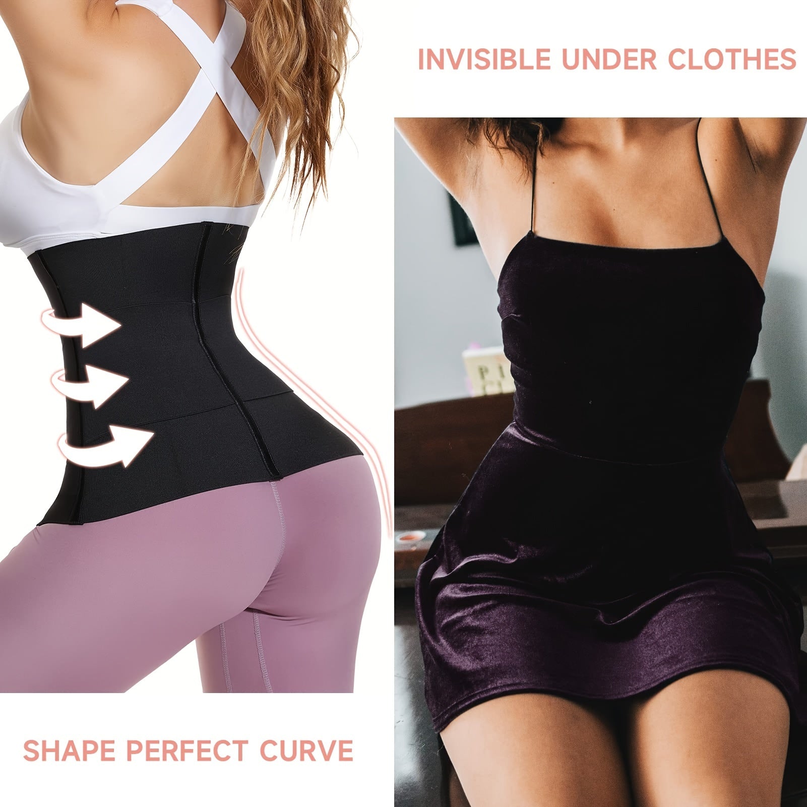 Women's Breathable Waist Trainer Trimmer Belt for Tummy Control and Shapewear