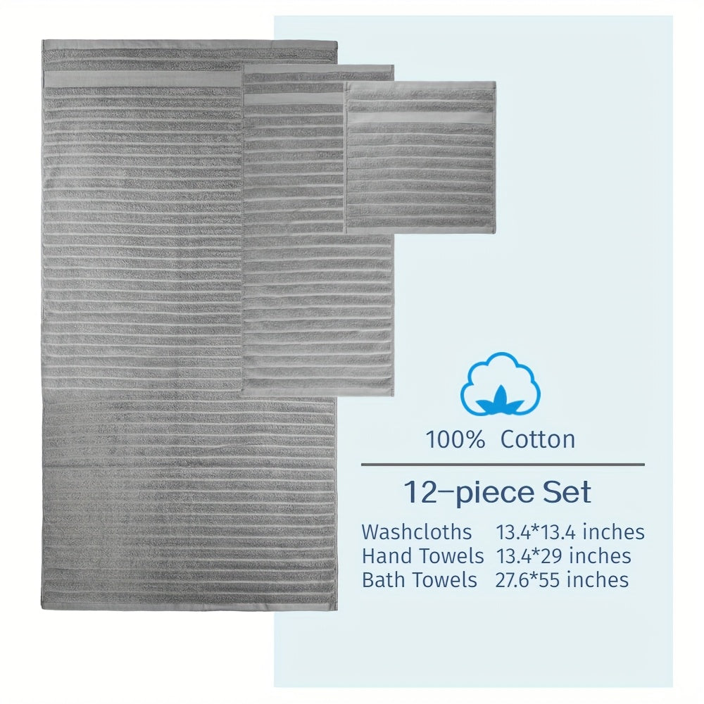 12pcs Towels Set