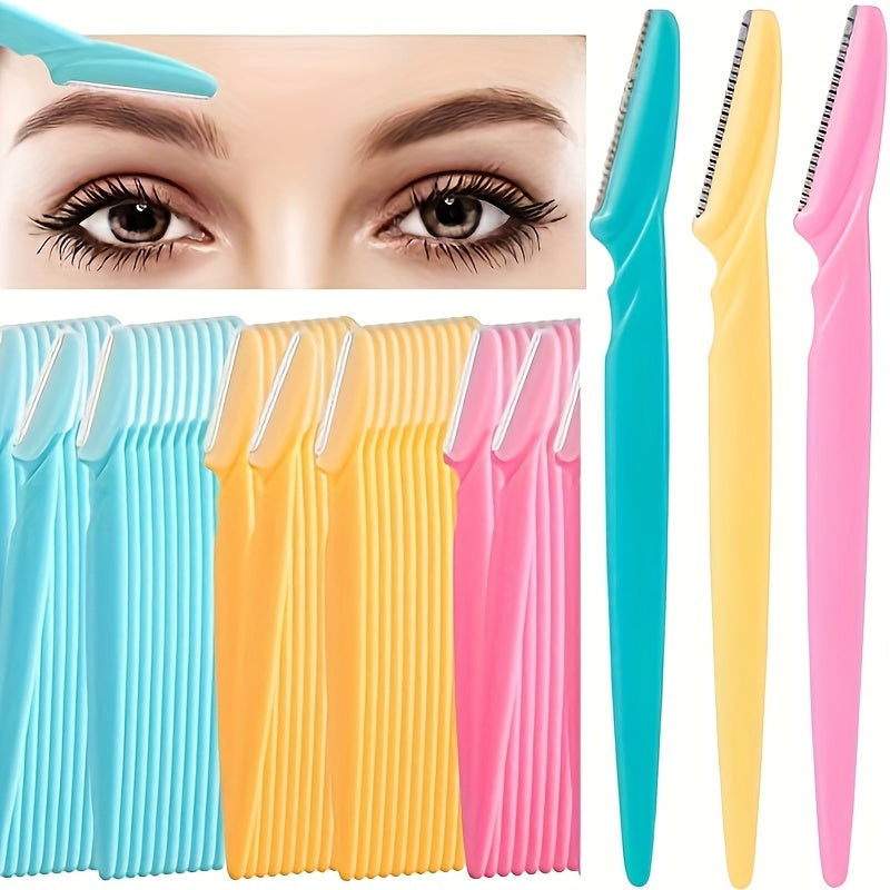 "Smooth" 3pcs Precision Eyebrow & Facial Hair Razors For Men And Women