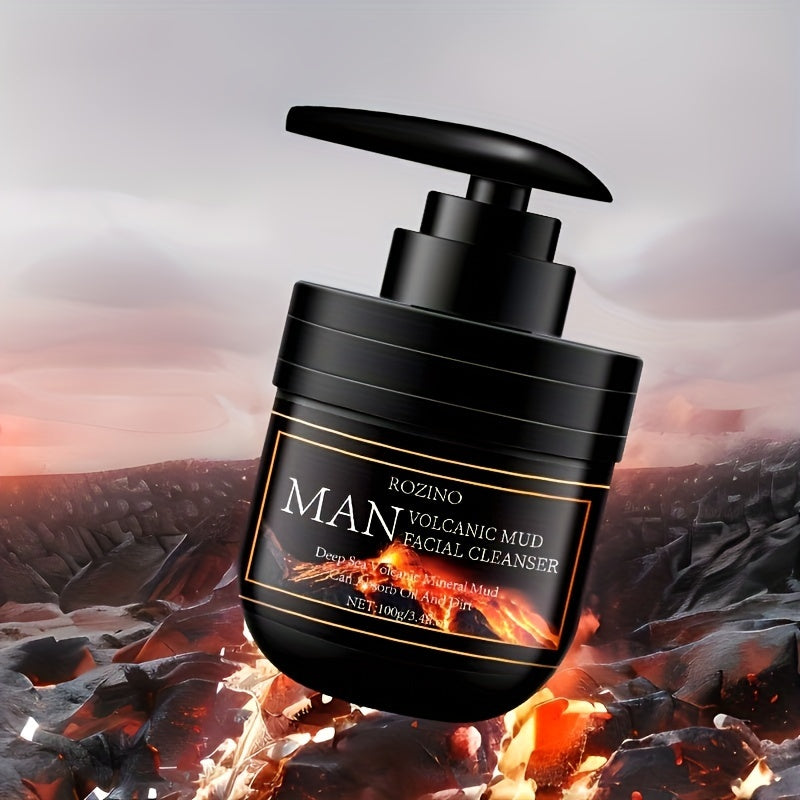 100g Rozino for Man Volcanic Mud Facial Cleanser