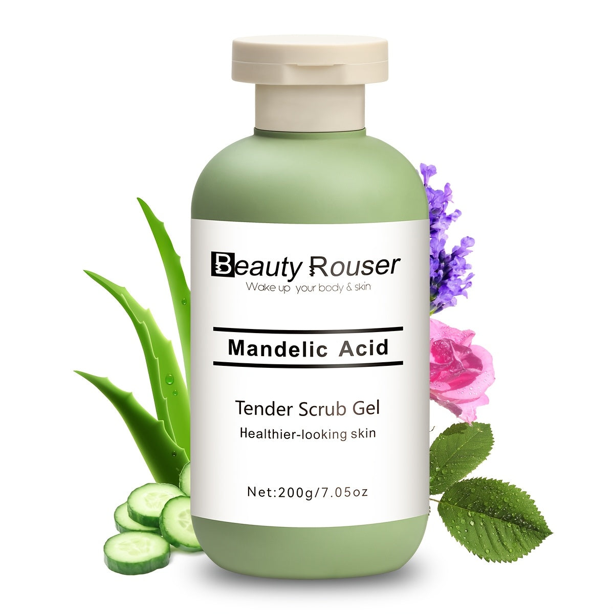 Gentle Exfoliating Gel - Deep Cleansing, with Aloe Vera Rose and Chamomile Plant