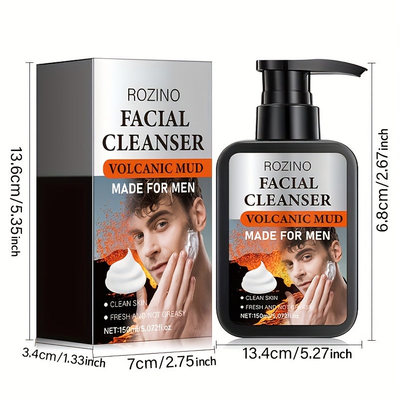 Instant Clean Men's Volcanic Mud Facial Cleanser