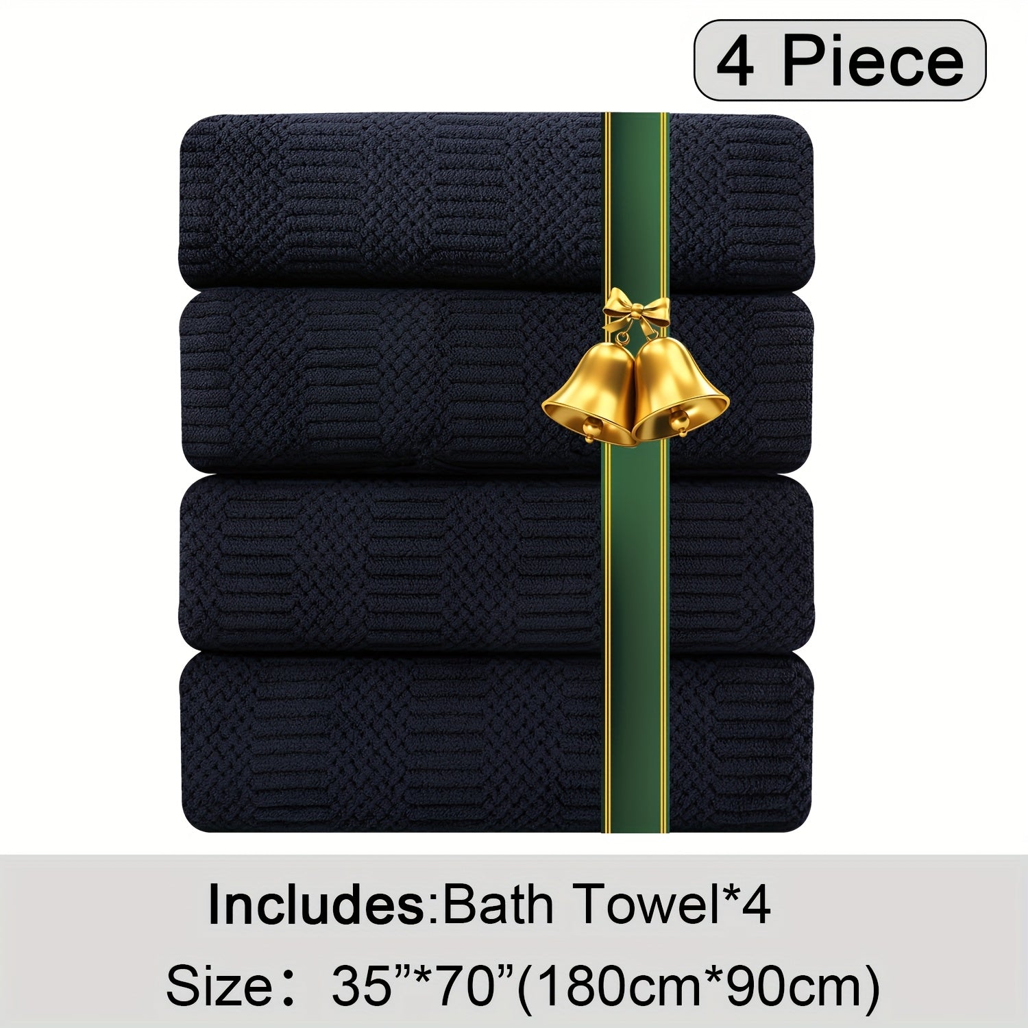 Oversized Bath Towels Set Microfiber