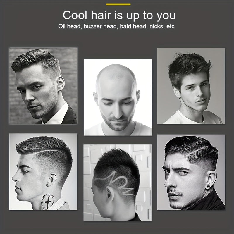 LCD Display Hair Clipper and Trimmer for Men - Retro Style
