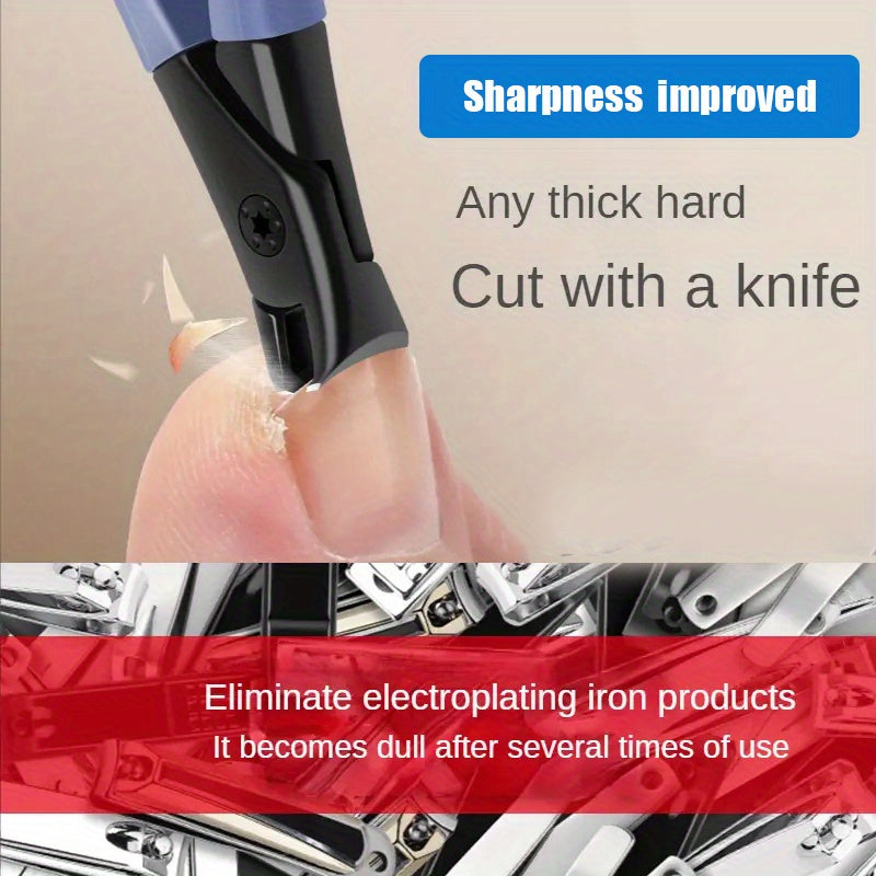 Professional Stainless Steel Nail Clippers with Anti-Splash Cover