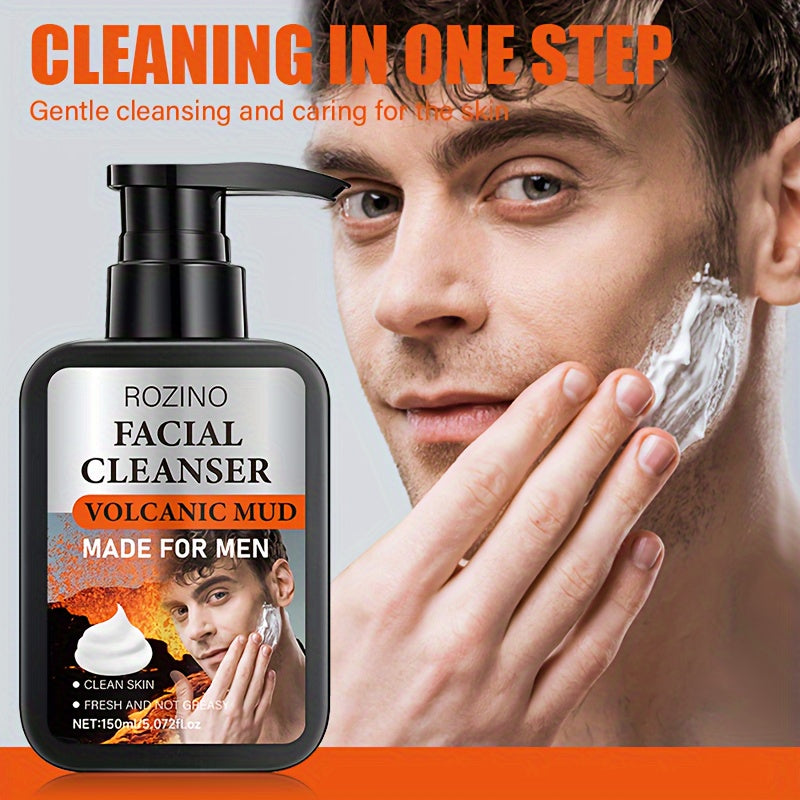 Instant Clean Men's Volcanic Mud Facial Cleanser