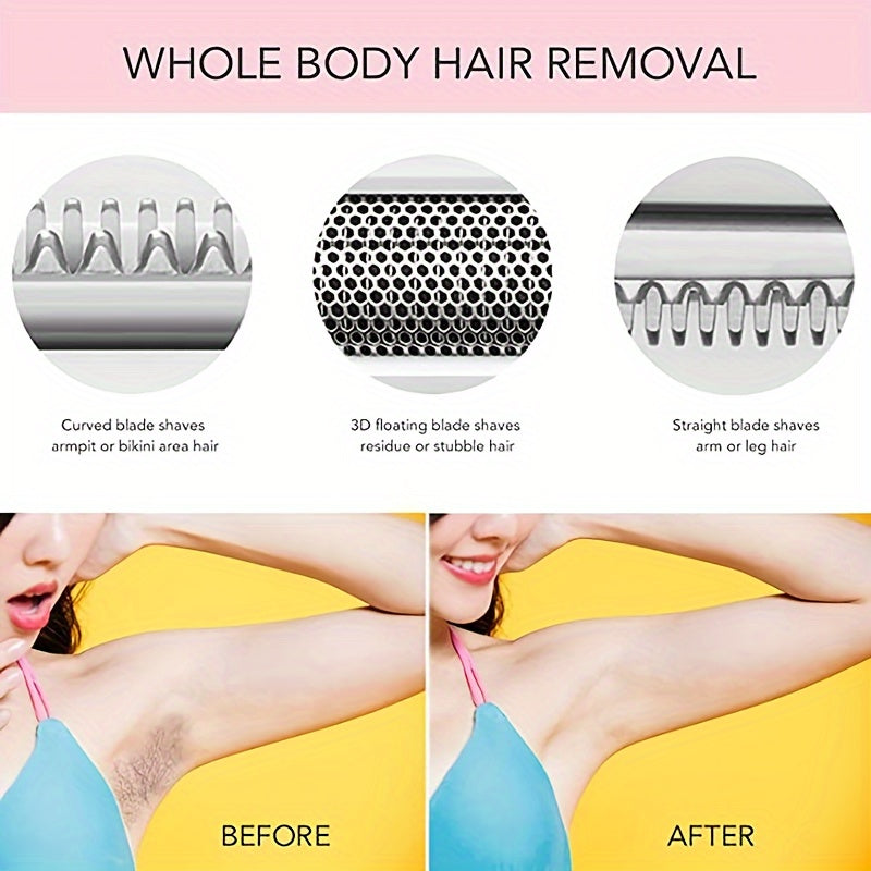 4in1 Women's Electric Hair Remover Multifunctional Women's Electric Shaver Trimmer