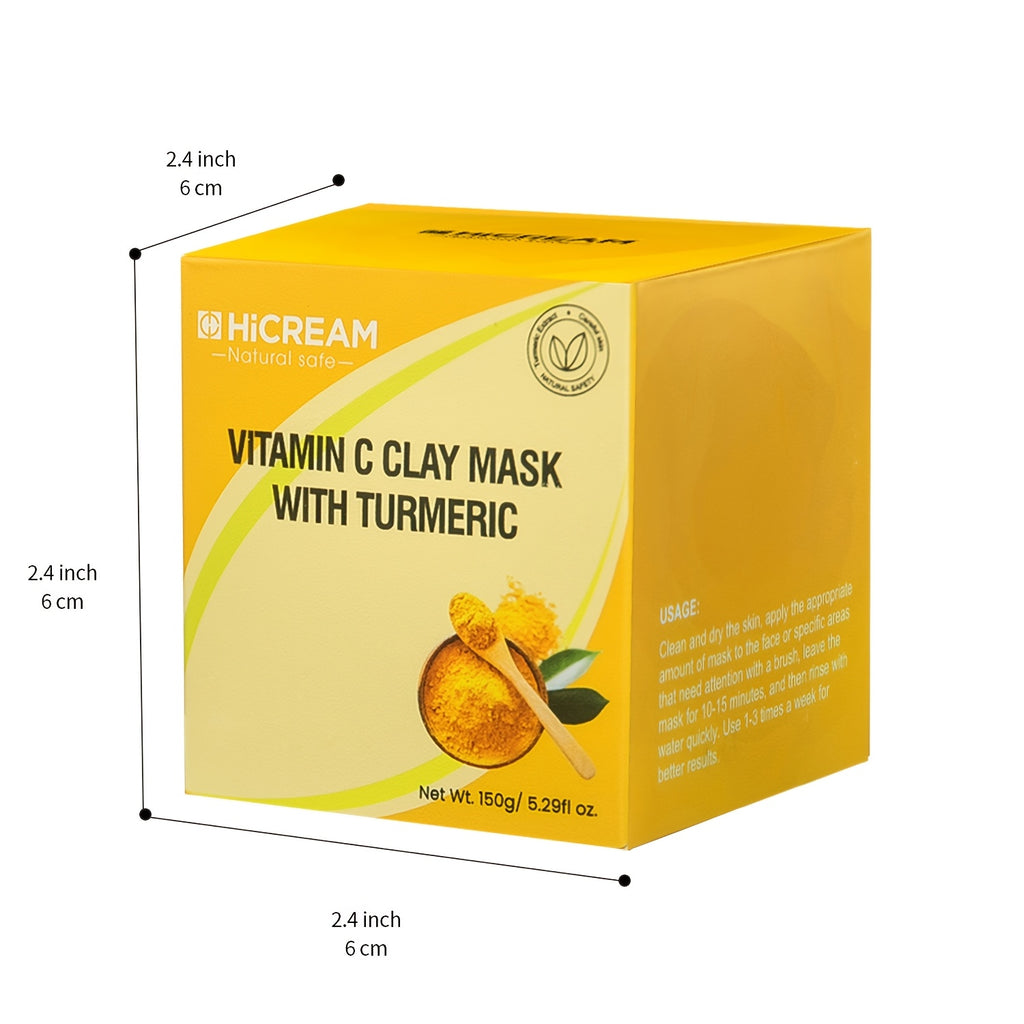Turmeric Vitamin C Clay Facial Mask 1pcs