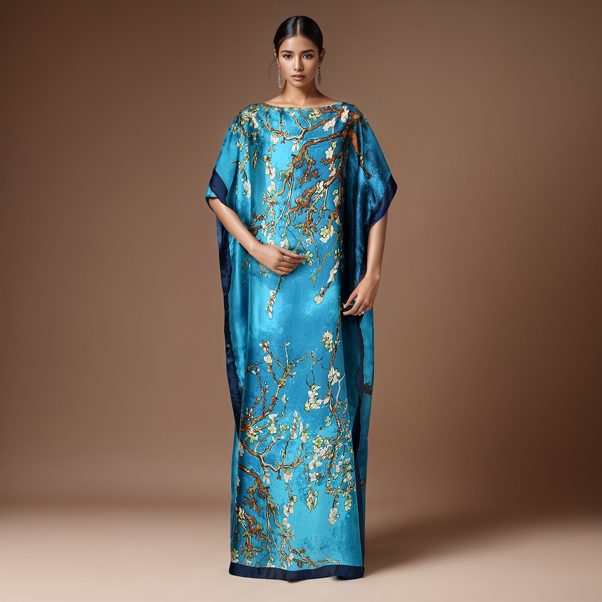 Luxury Lightweight Floral Print Scarf Shawl