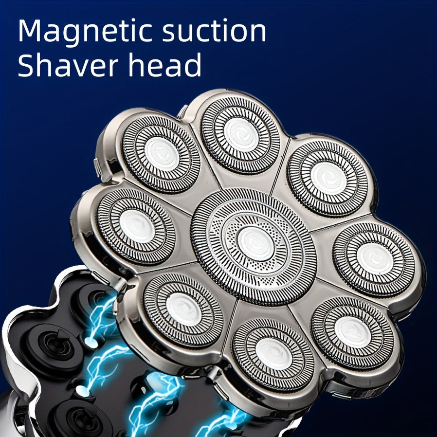 5-in-1 Electric Razor For Men: Detachable Head Shaver