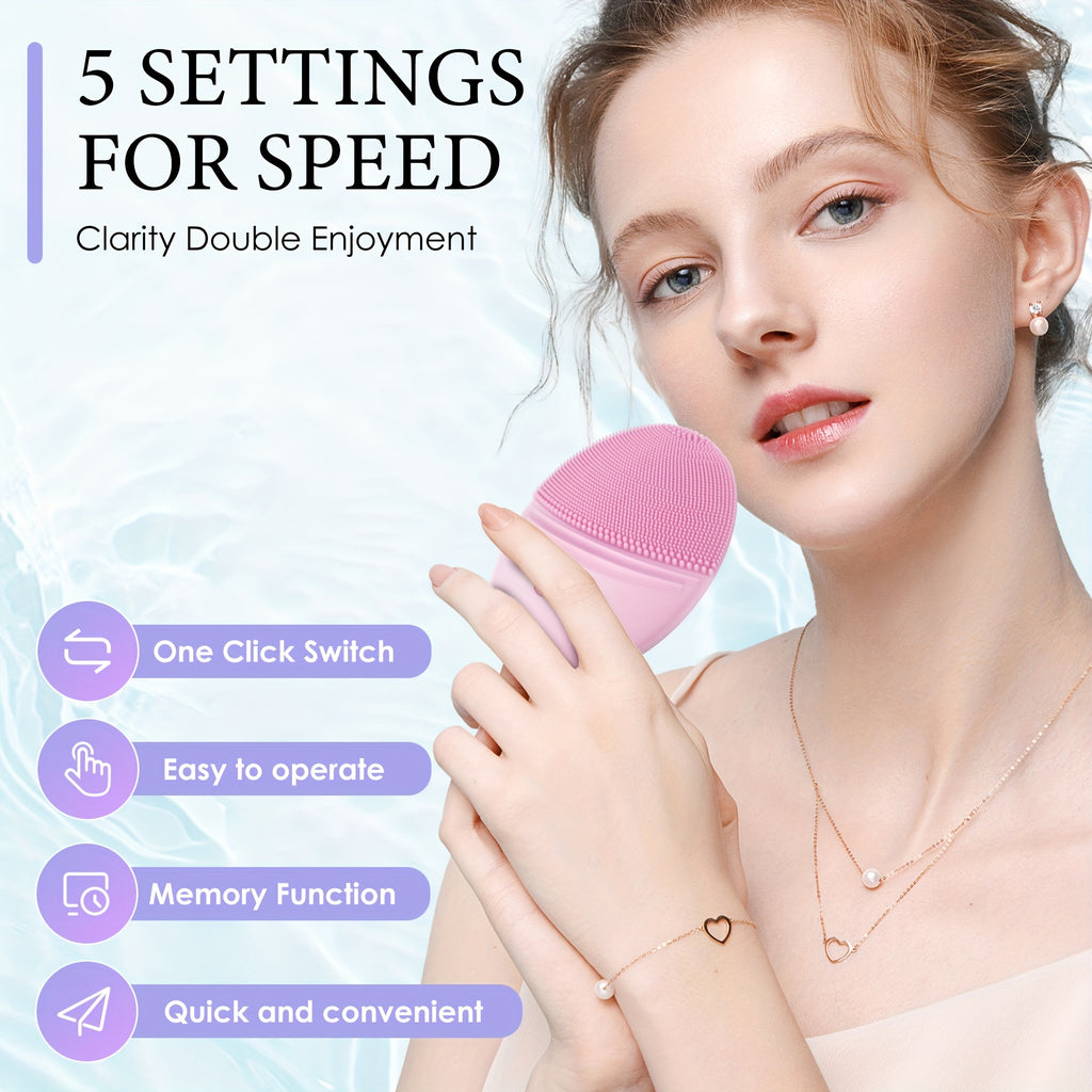 Facial Cleansing Brush, Skin care, Waterproof Face Brush for Deep Cleansing