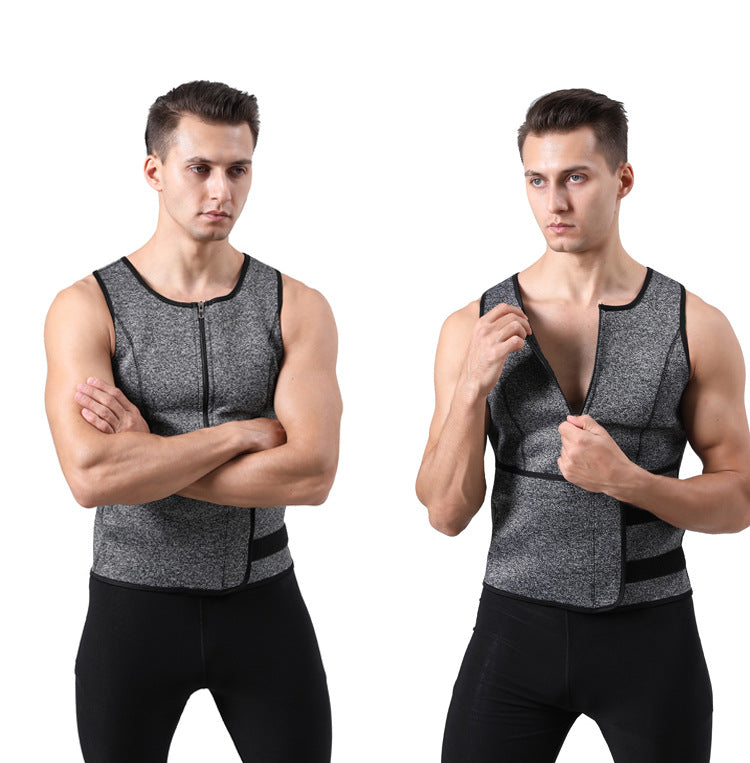 Men's Adjustable Compression Tank Top, Men's Waist Trainers