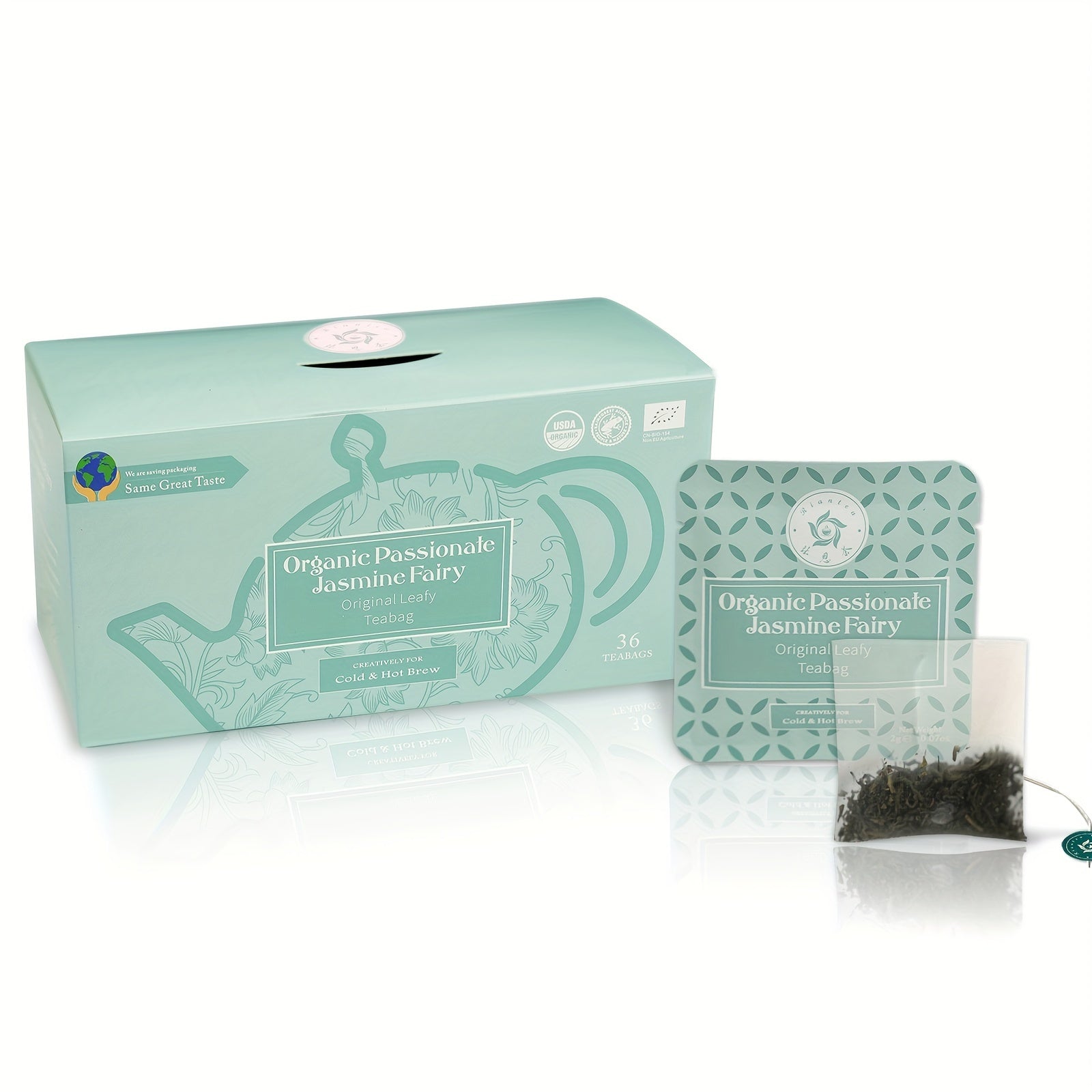 RIANTEA Premium Jasmine Green Tea, 36 Ct