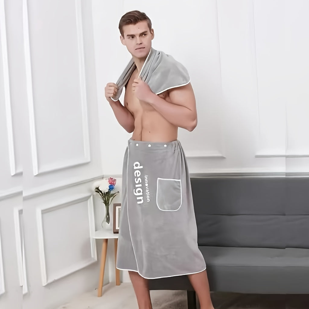 Two-piece Set of Men's Bath Towels