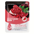 3-6pcs, pomegranate moisturizing and nourishing facial mask