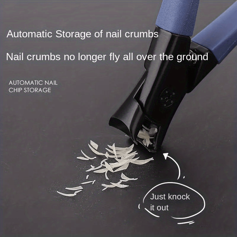Professional Stainless Steel Nail Clippers with Anti-Splash Cover