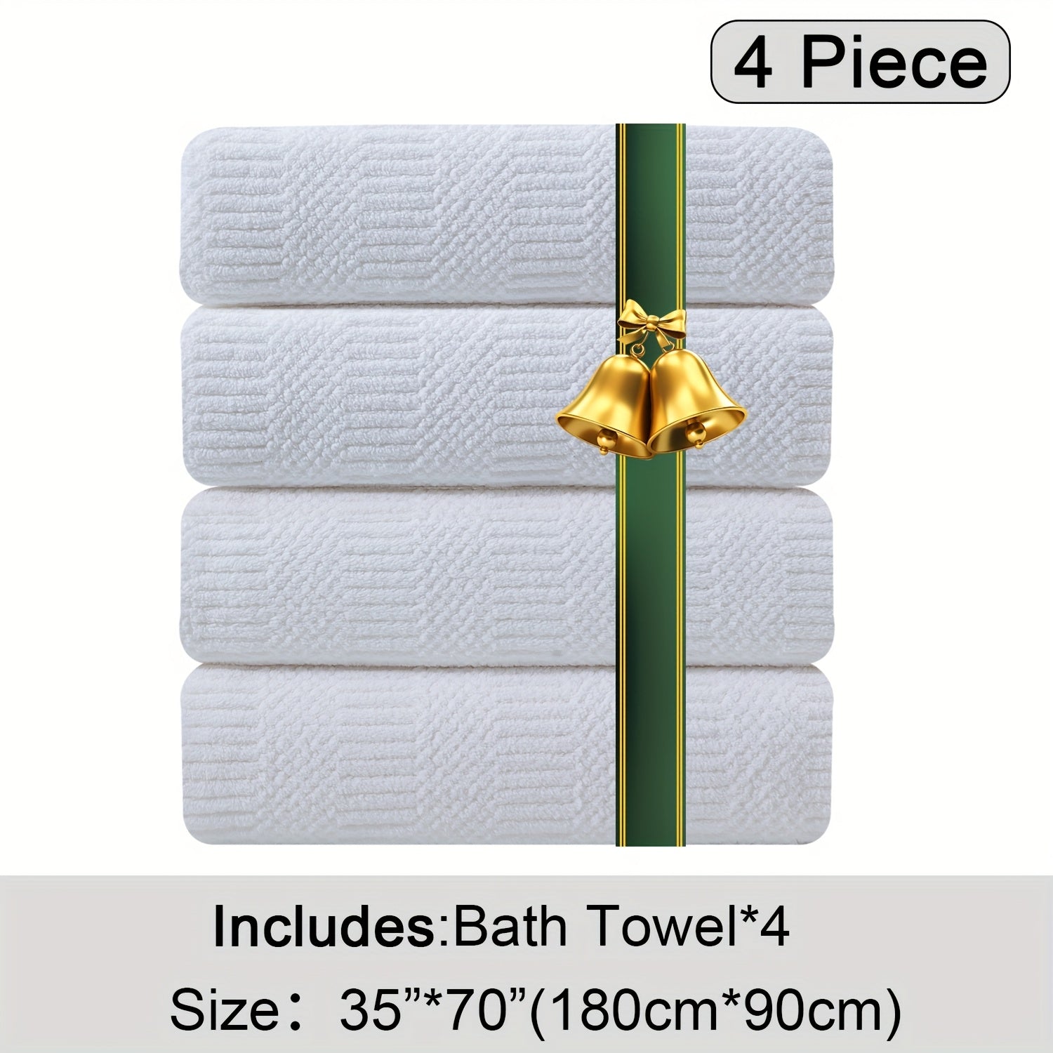 Oversized Bath Towels Set Microfiber