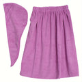 Women's Bathrobe Set, Wrap Spa Towel