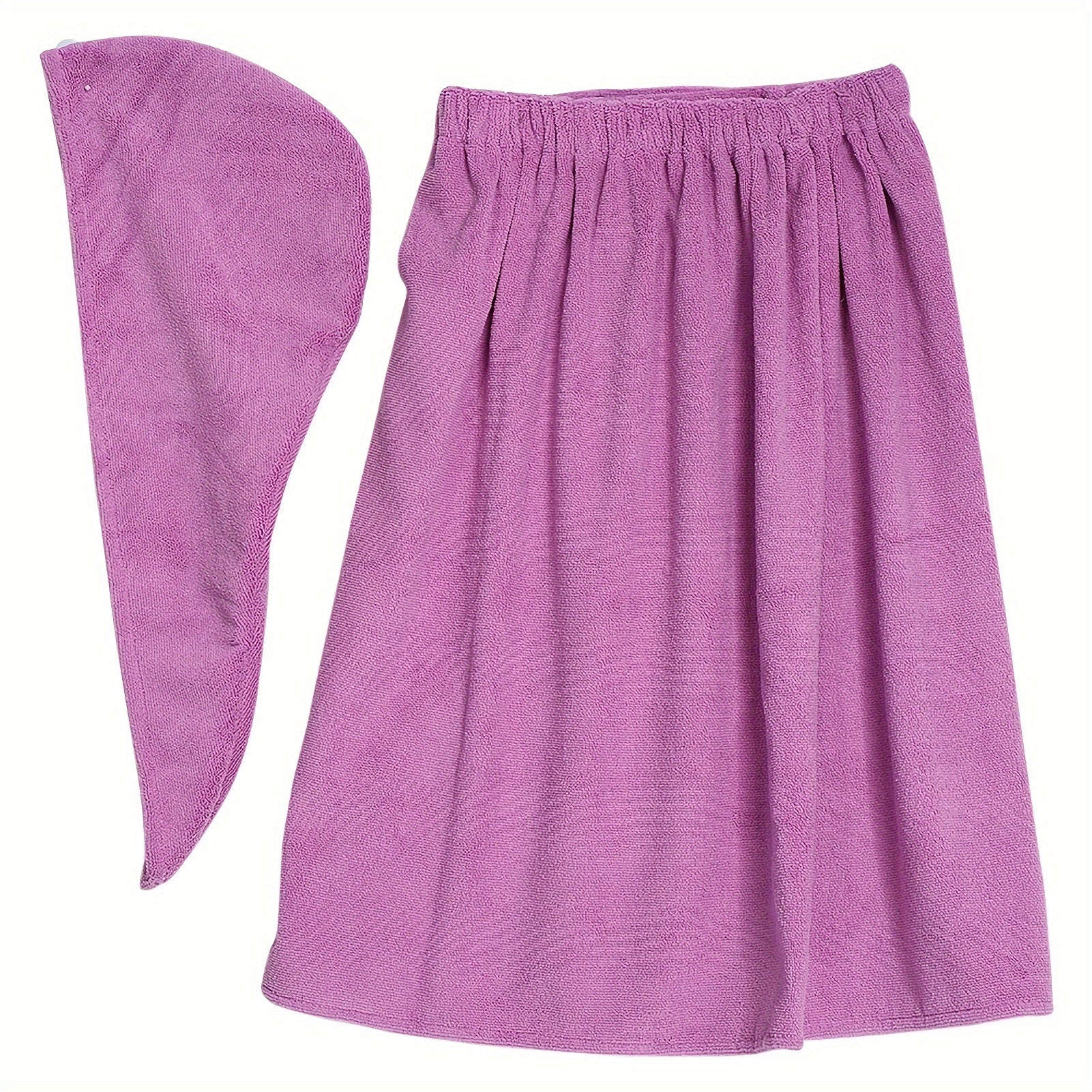 Women's Bathrobe Set, Wrap Spa Towel