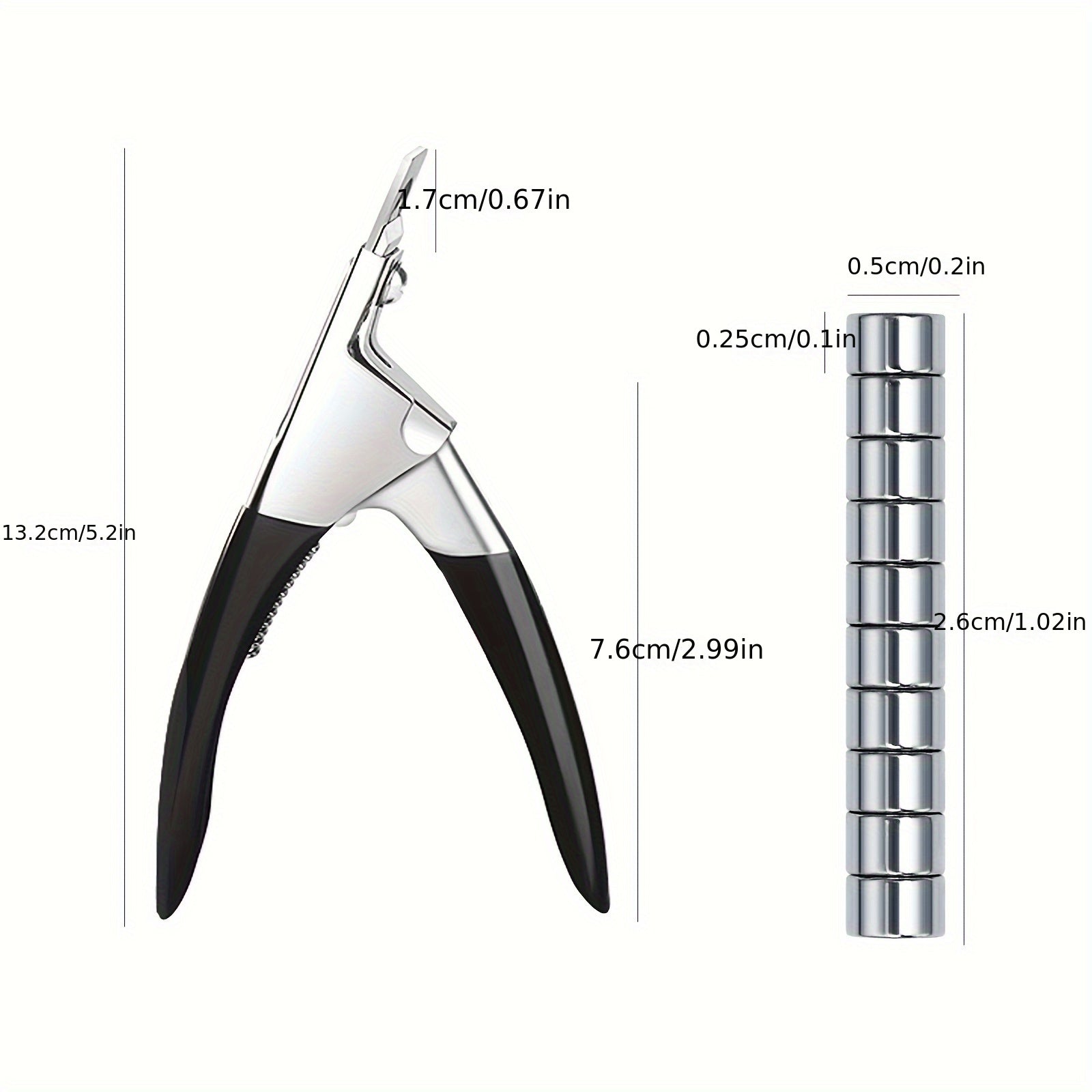 U-shaped Nail Clippers, Sharp Edge Fingernail and Toenail Clipper Cutter