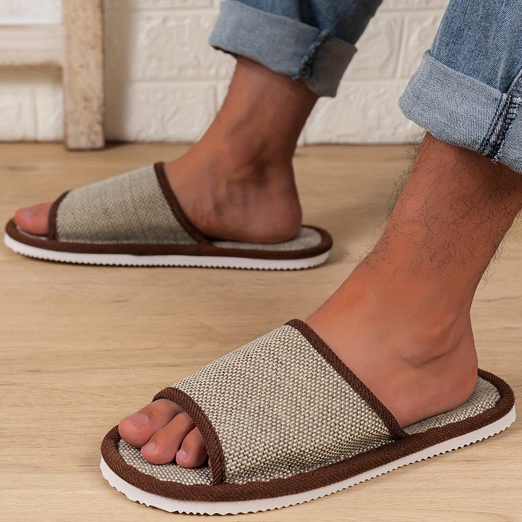 Mens Open Toe Slippers