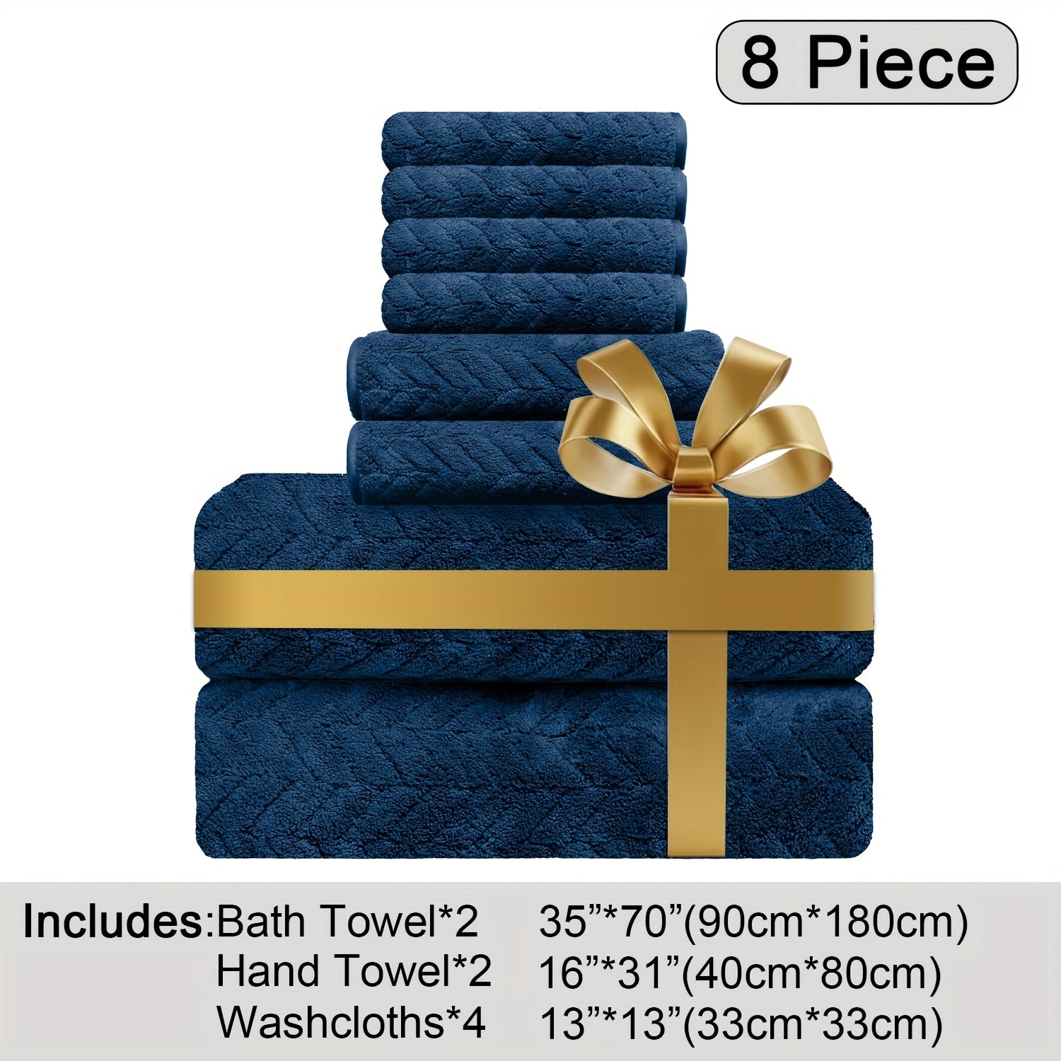 Oversized Bath Towels Set Microfiber