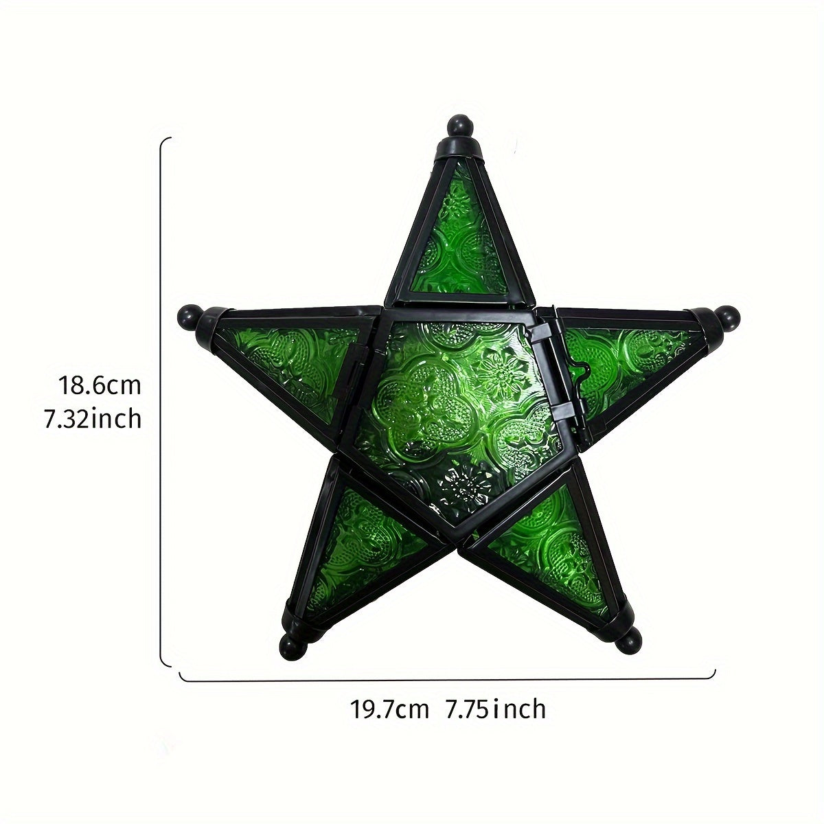 1pc, European Retro Style Color Windproof Glass Candle Holder