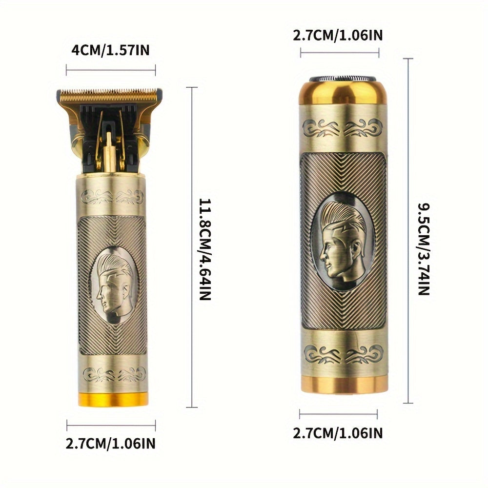 Professional Electric Shaver T-Blade Hair Clipper USB Rechargeable