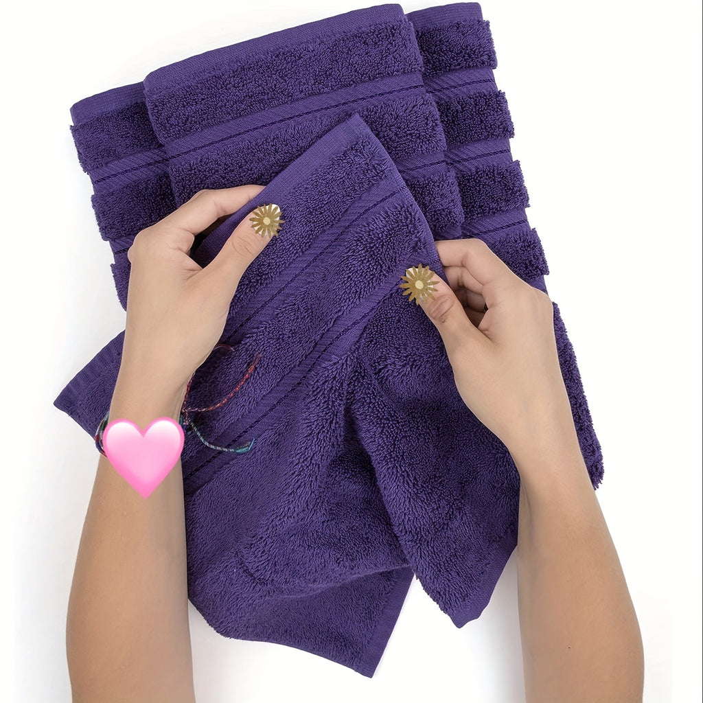 6pcs Purple Towel Set