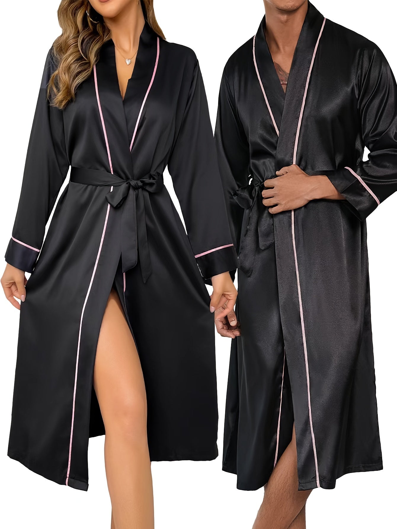 Couple's Matching Satin Robes