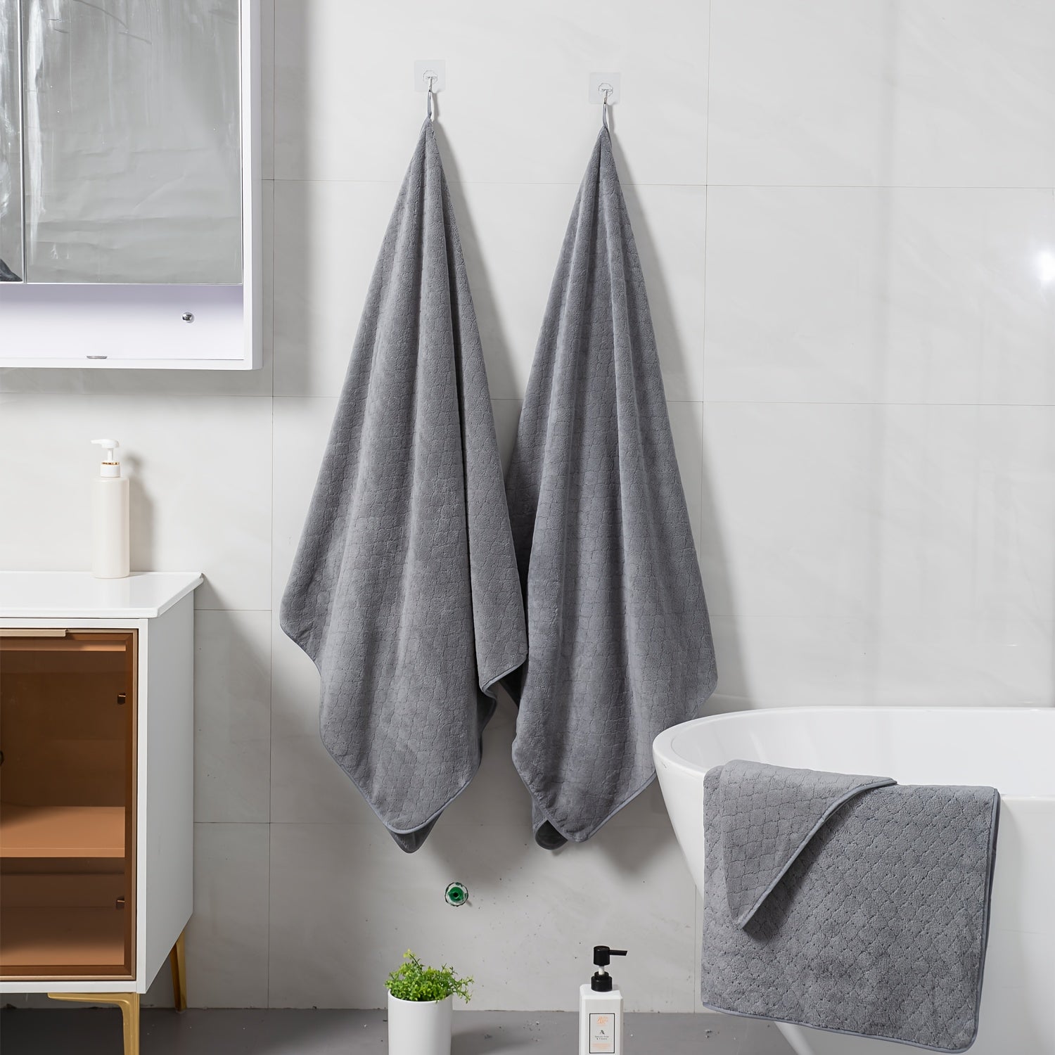 Extra Large Bath Towel Microfiber Set