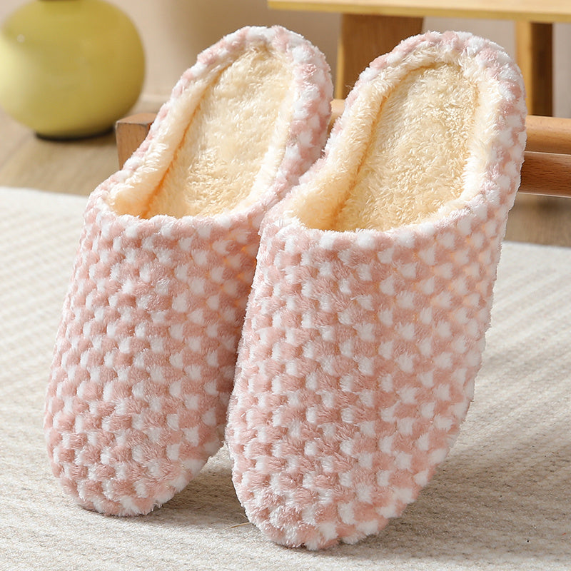 Women's Indoor Plush Lined Flat Slippers