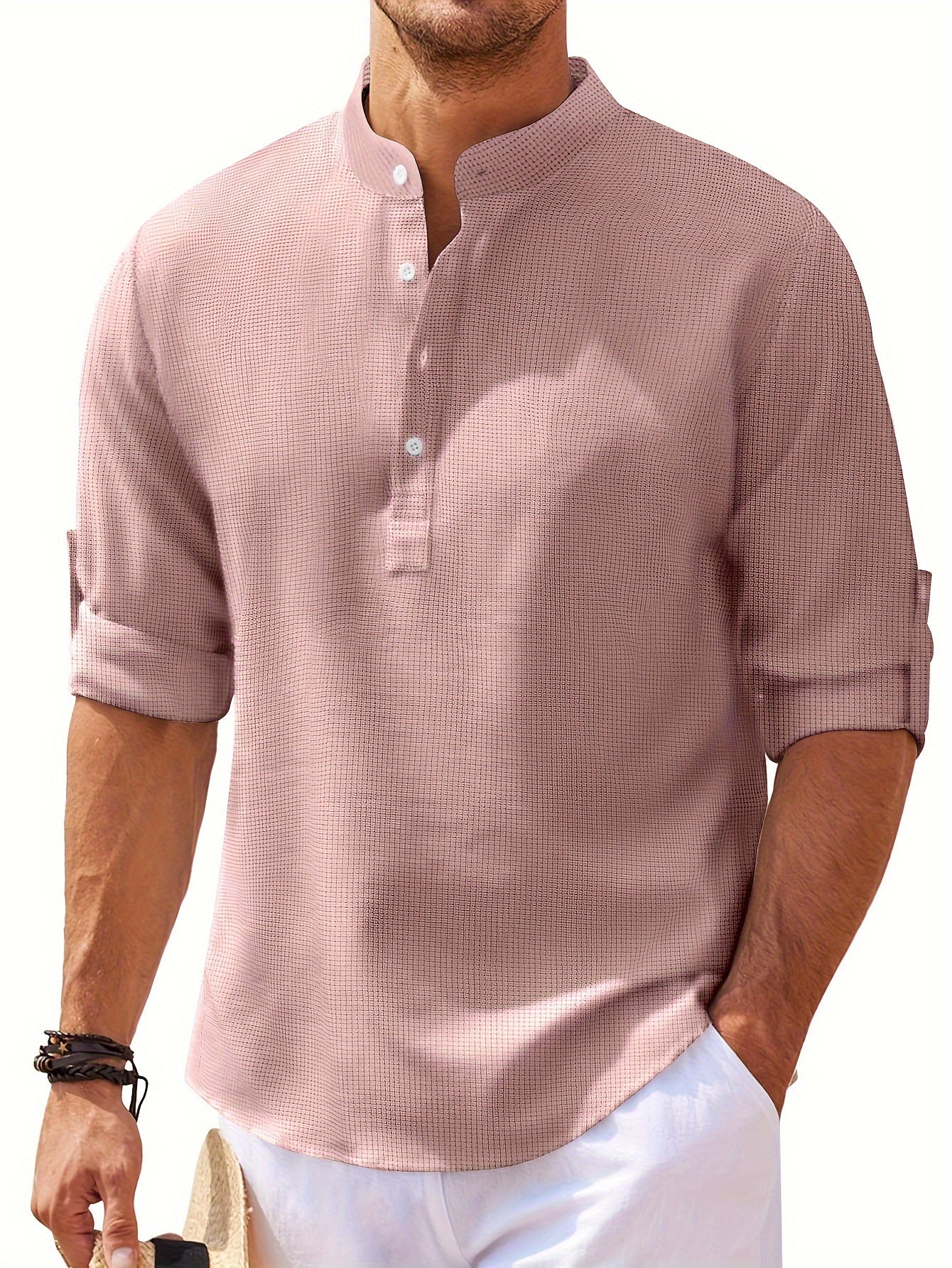 Vintage Plaid Men's Shirt for Spring/Fall: Durable, Casual Elegance with Comfort Fit