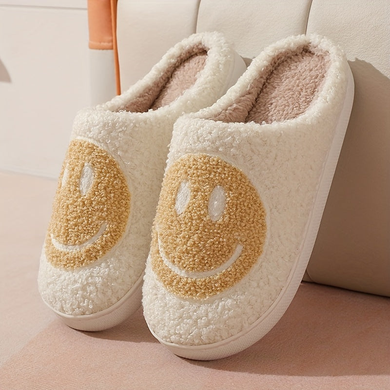 Girls Adorable Smiling Face Cartoon Slippers