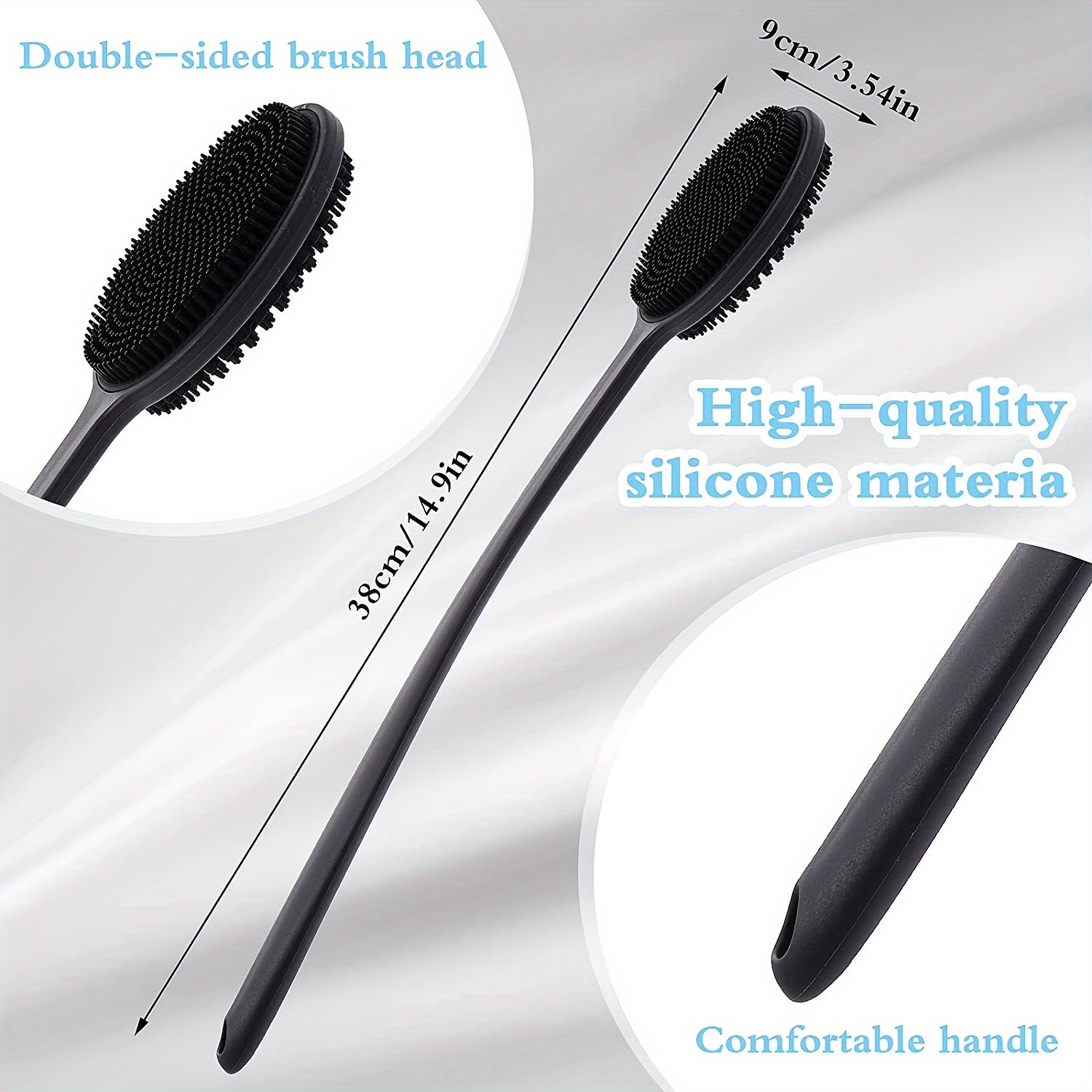Long Handle Soft Back Scrubber Brush
