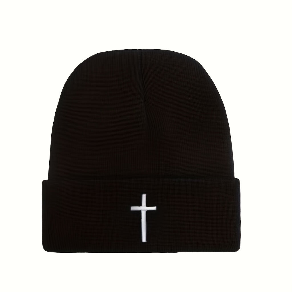 Embroidered 3D Knitted Hat - Faith & Comfort Warm Beanie