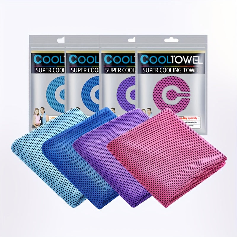 4pcs Cooling Towels (35.4 * 11.8 Inches)