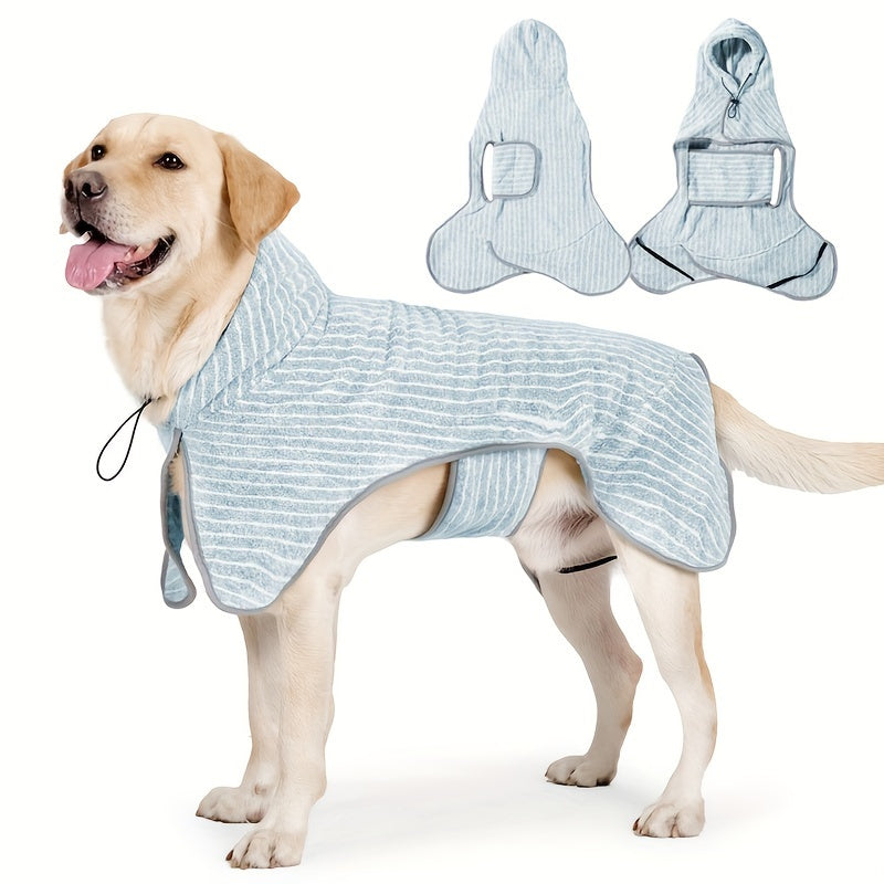 Dog Bathrobe Towel Dog Drying Coat