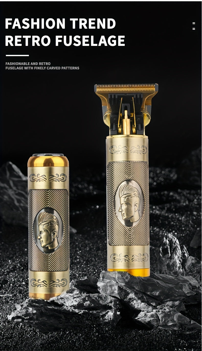 Professional Electric Shaver T-Blade Hair Clipper USB Rechargeable