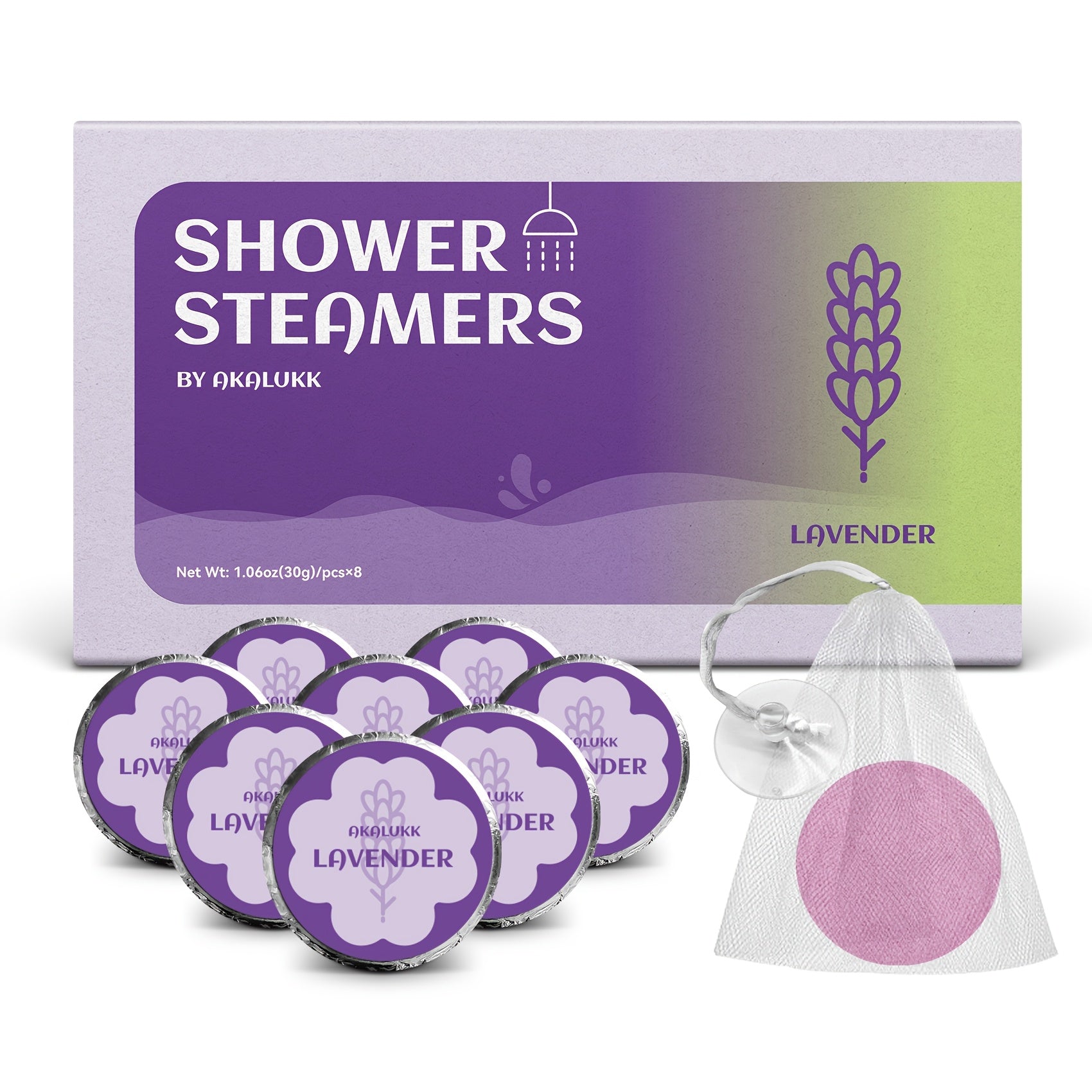 8 Packs Peppermint Aromatherapy Shower Steamers