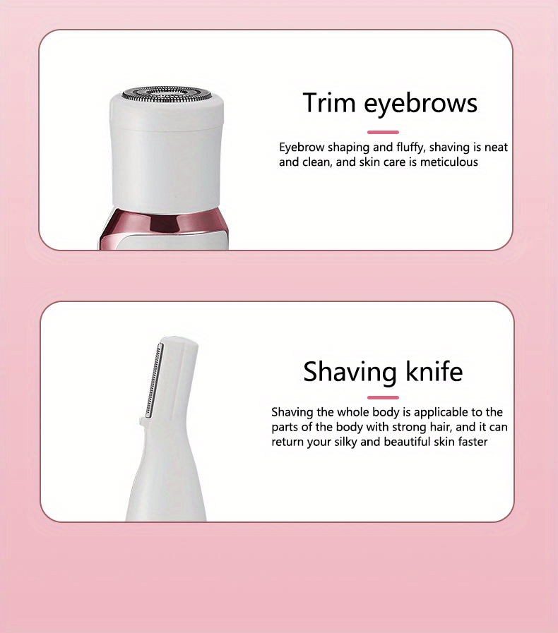 4in1 Women's Electric Hair Remover Multifunctional Women's Electric Shaver Trimmer