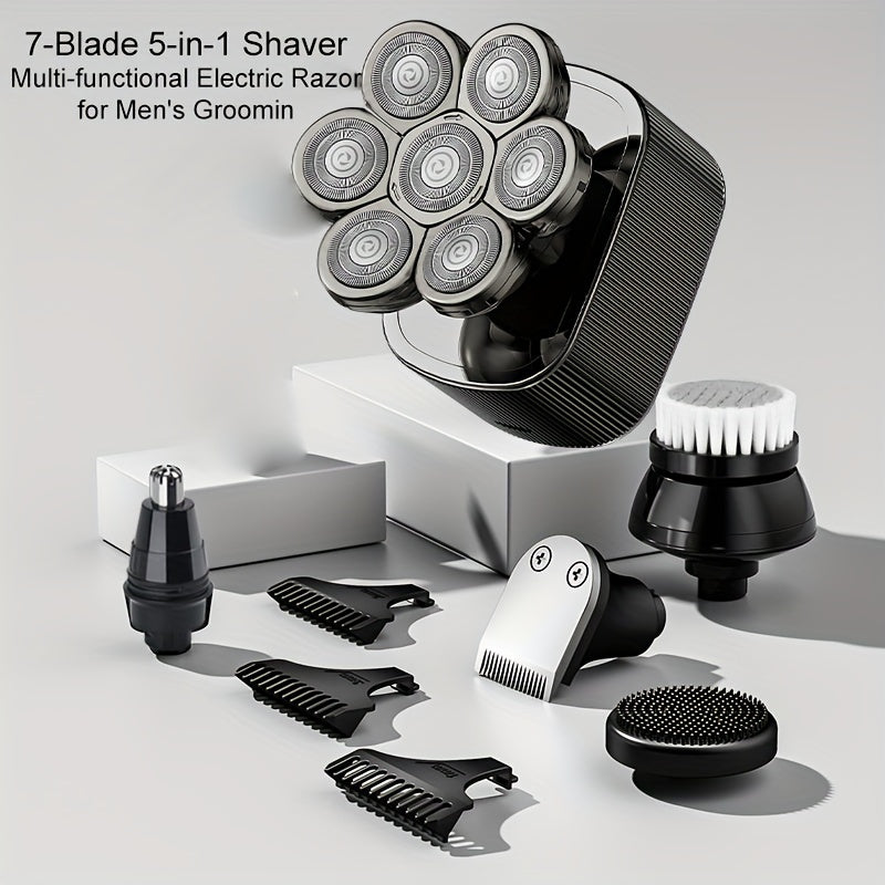 Men's 5-in-1 All-in-One Electric Shaver & Grooming Kit