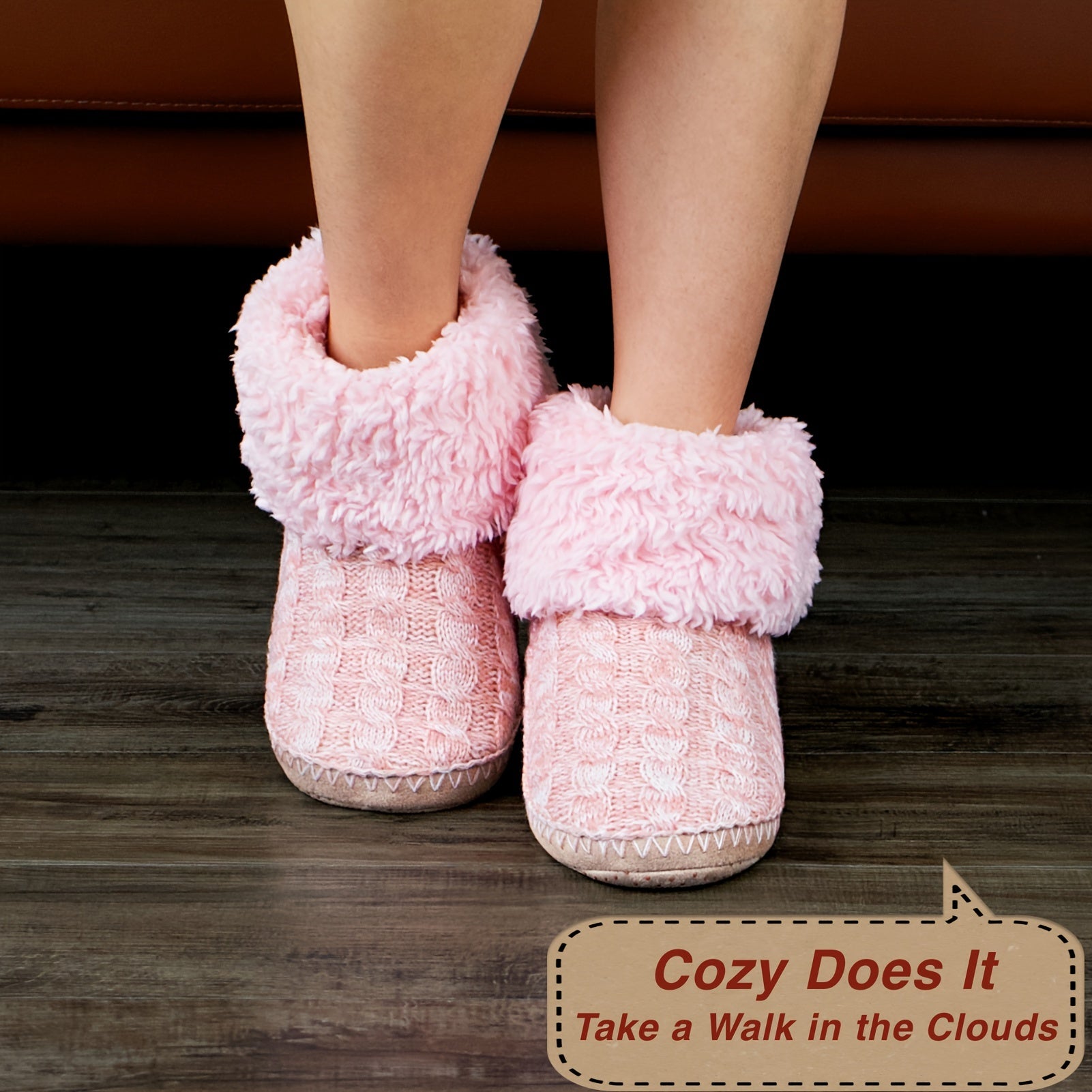 Women's Fuzzy Bootie Slippers