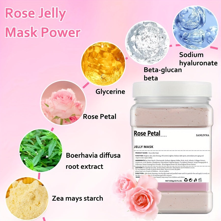 Rose Petal Jelly Facial Mask Powder