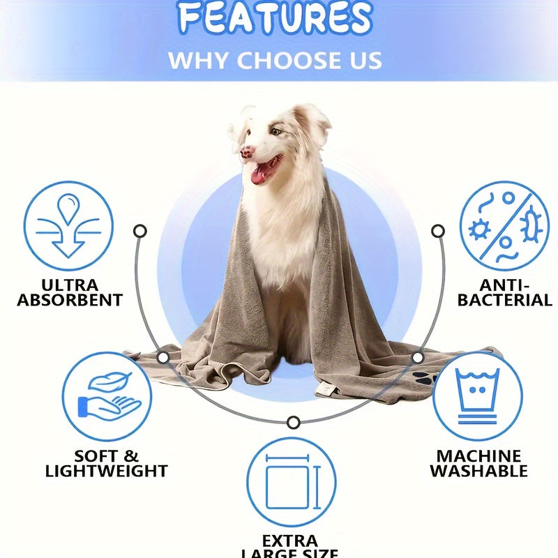 1pc Microfiber Pet Towels
